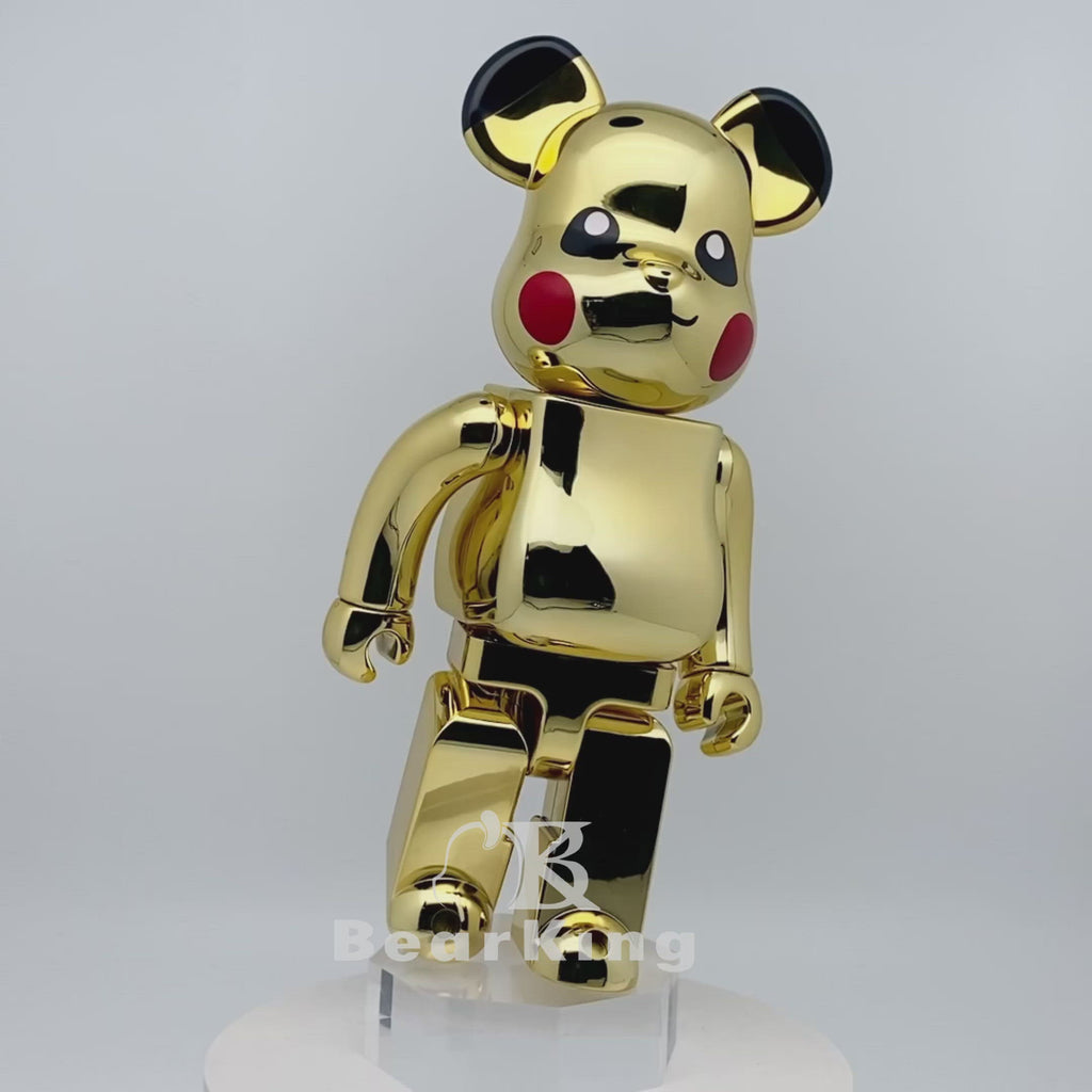 BE@RBRICK ピカチュウ GOLD CHROME 100％ & 400％