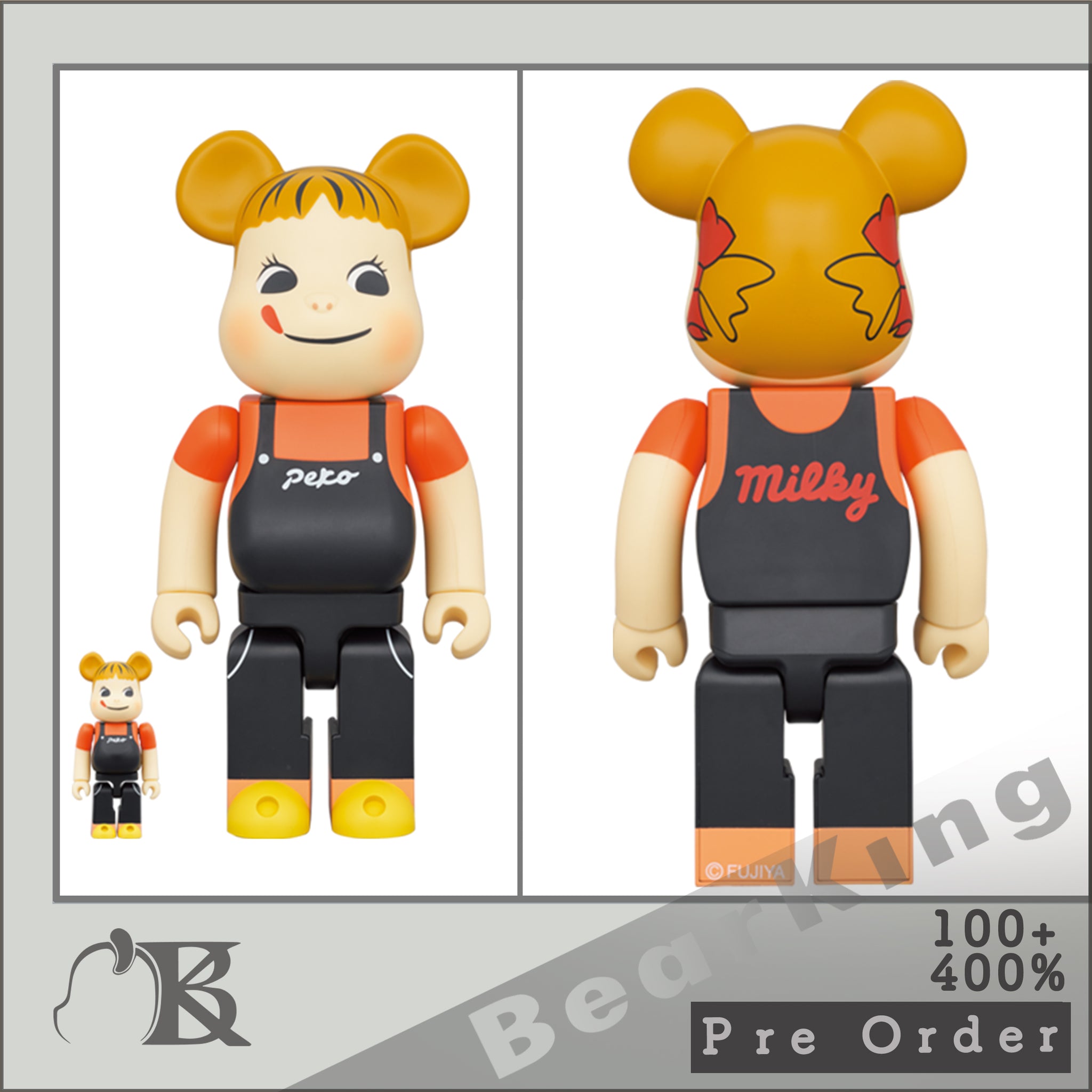 BEARBRICK ペコちゃん コーヒーミルキー 100％ ＆ 400％ | cprc.org.au