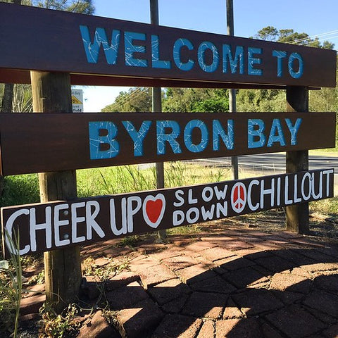 Byron Bay Cheer up sign 