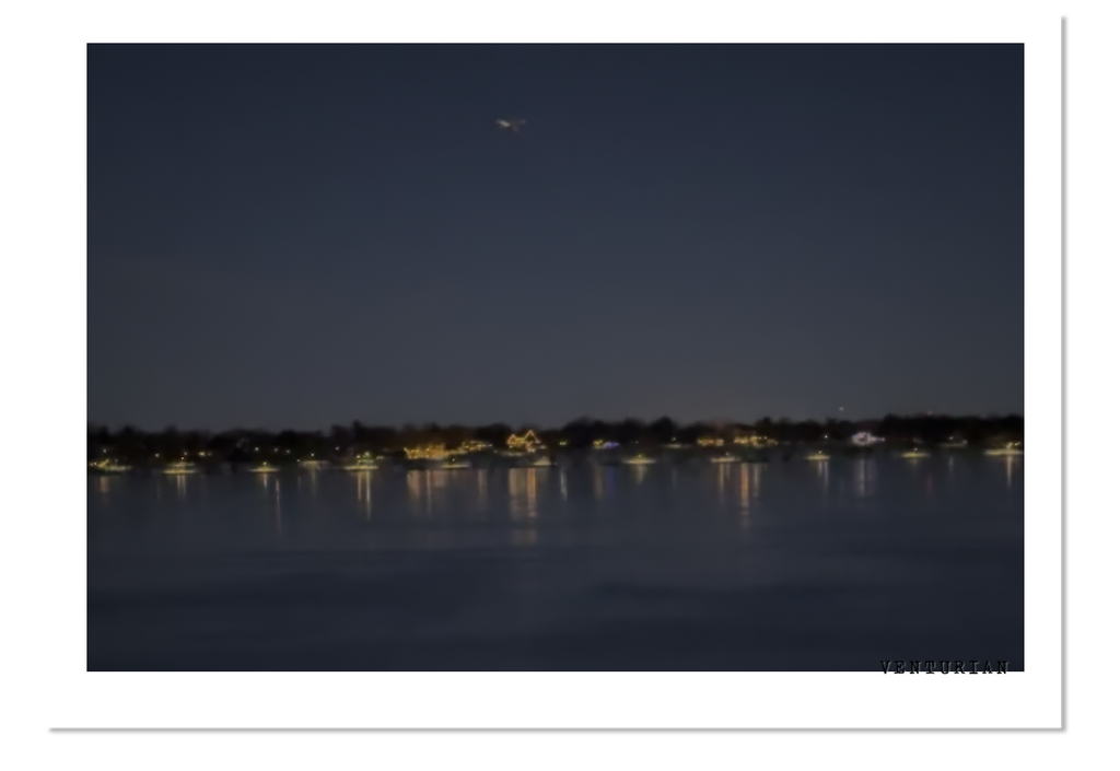 a chilly night scene over lake harriet in minneapolis minnesota for venturian watch works