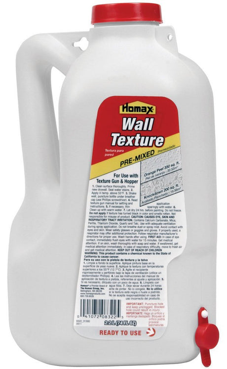 Homax 2 gal. White Smooth Roll-On Texture Decorative Wall Finish