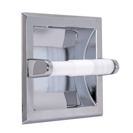 Project Source Seton Brushed Nickel Recessed Spring-loaded Toilet Paper  Holder in the Toilet Paper Holders department at