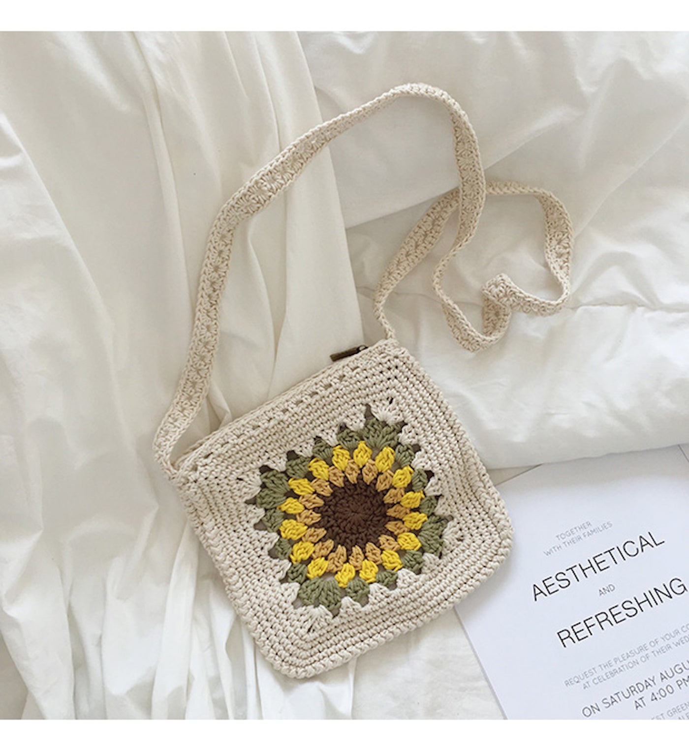 designer sunflower purse