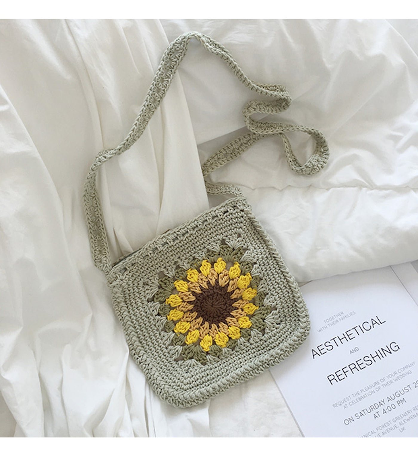 designer sunflower purse