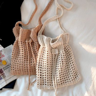 Casual Medium Crochet Crossbody Purse