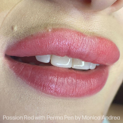 Passion Red Lip UGC with Perma Pen by Monica Andrea