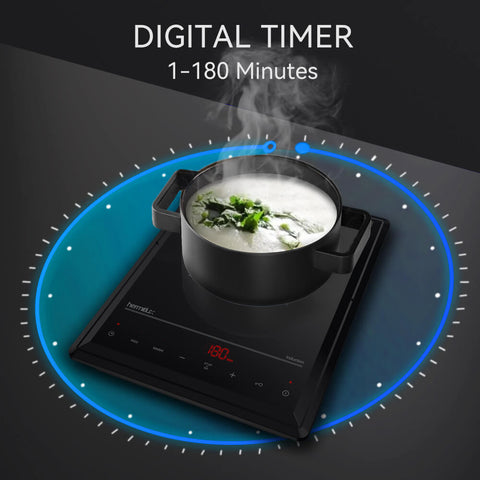 hermitlux countertop burner with 180-min timer