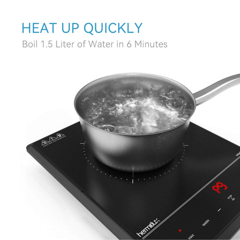 hermitlux countertop cooker heats up quickly