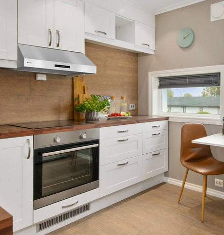 the stainless Steel range hood has elegant appearance for any kitchen decor