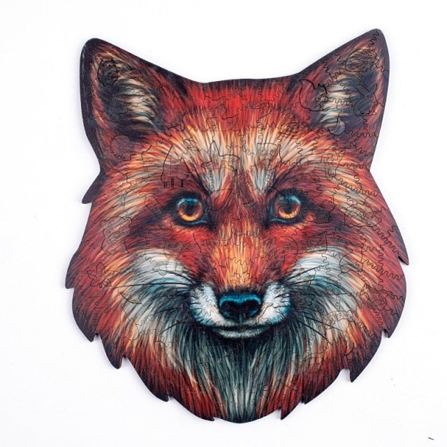 Furry Red Fox Face 3D Jigsaw — Winston Puzzles