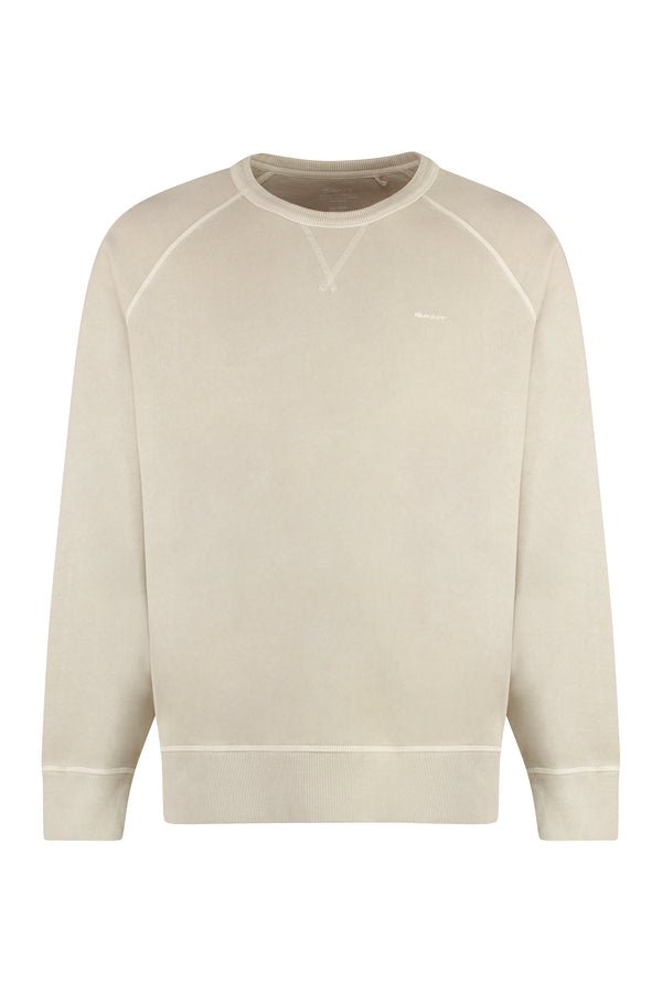 Cotton crew-neck sweatshirt-0