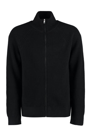 Benett high collar zipped cardigan-0