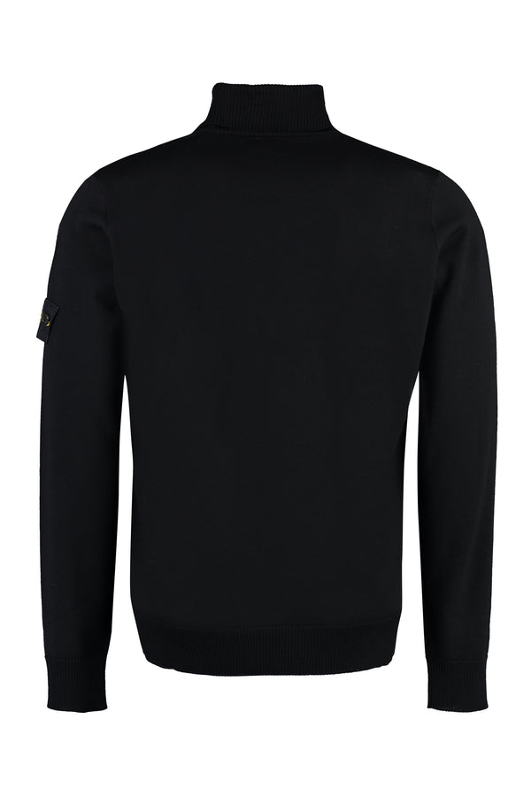 Virgin-wool turtleneck sweater-1