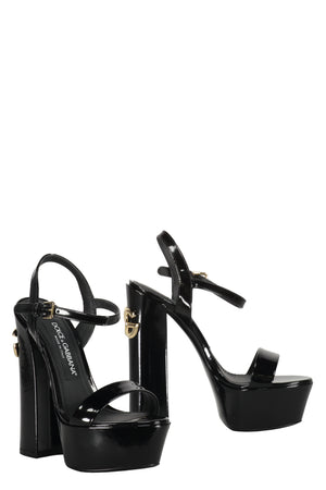 Patent leather platform sandals-1