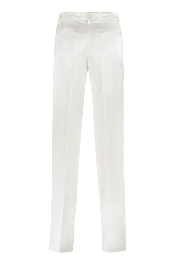 Viscose and silk trousers-1