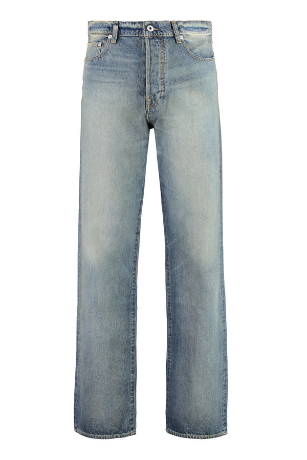 Asagao 5-pocket straight-leg jeans-0