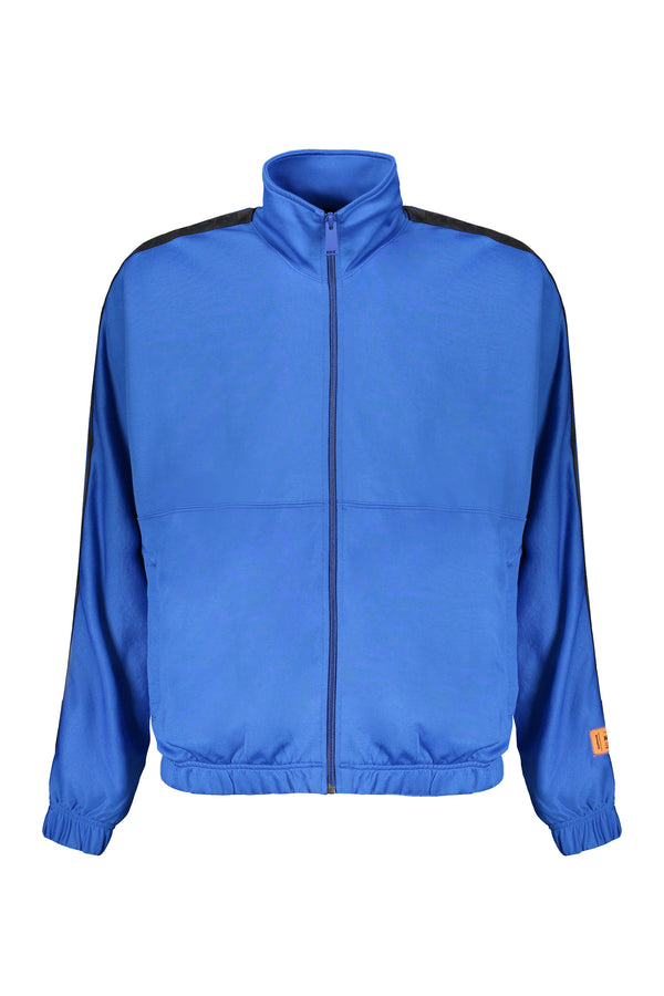 Techno fabric full-zip sweatshirt-0