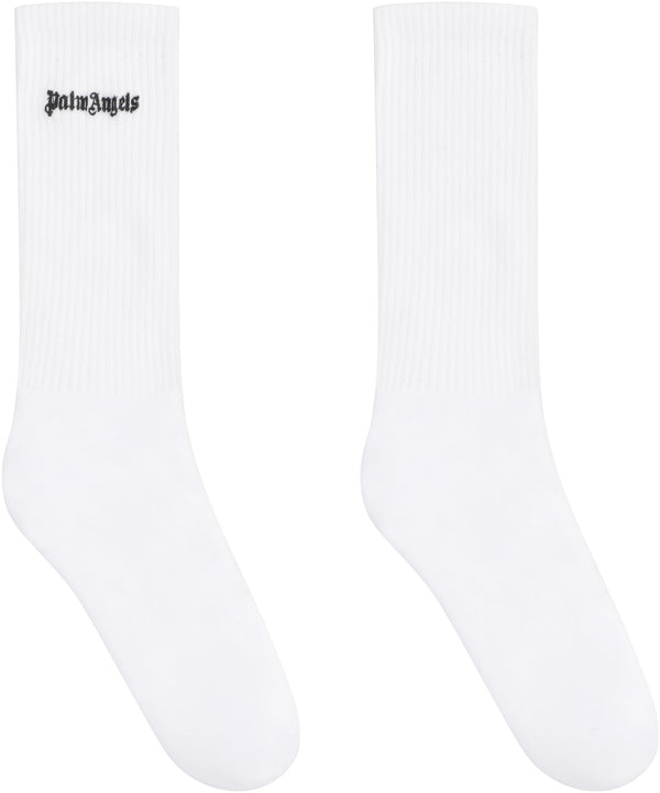 Cotton socks with logo-1