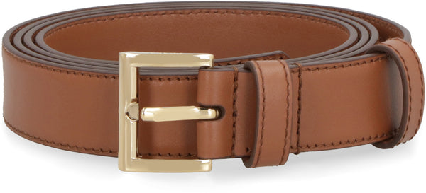 Calf leather belt with buckle-1