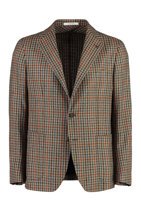 Houndstooth single breast blazer-0