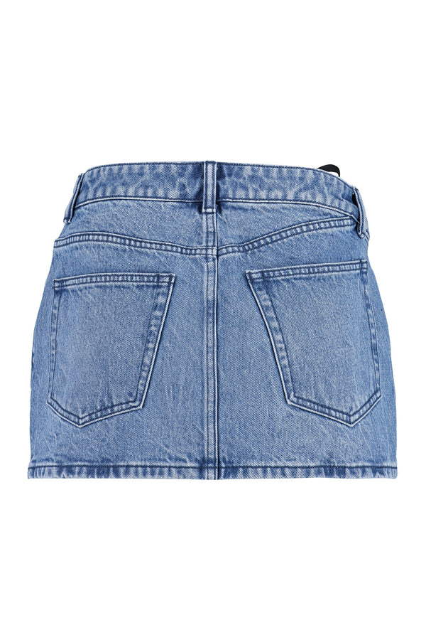 Denim mini skirt-1