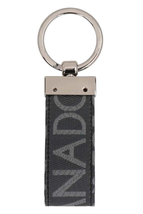 Fabric key ring with logo-2
