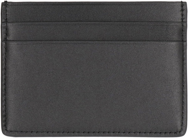 Logo detail leather card holder-2