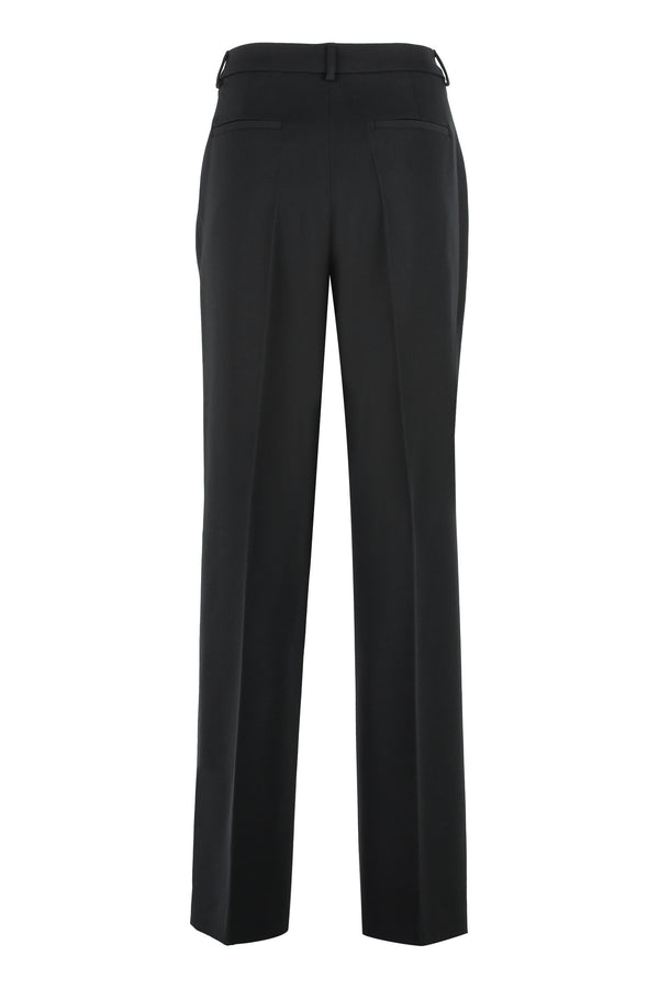 Wool blend trousers-1