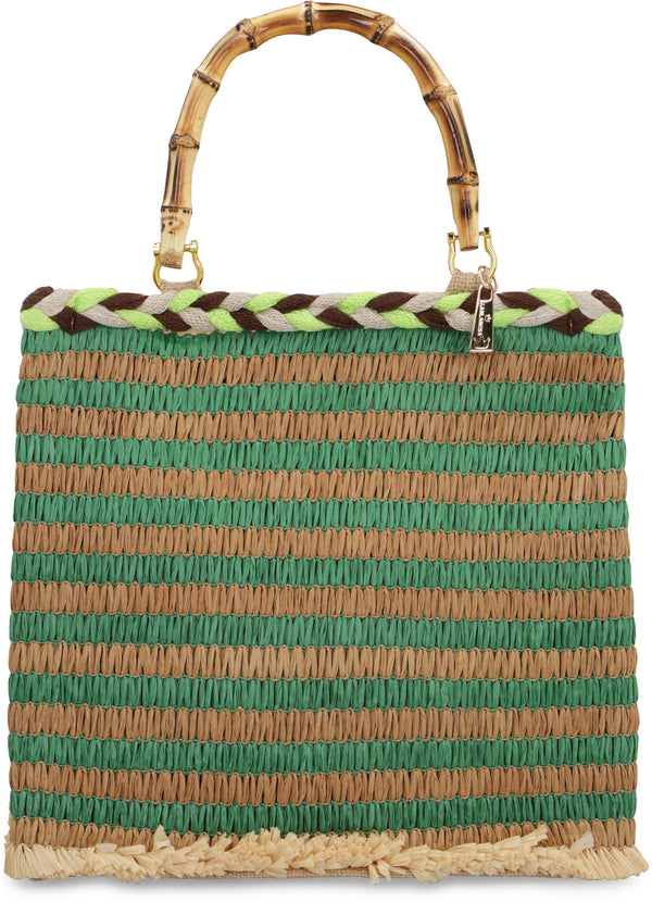 Lipari raffia tote bag-1