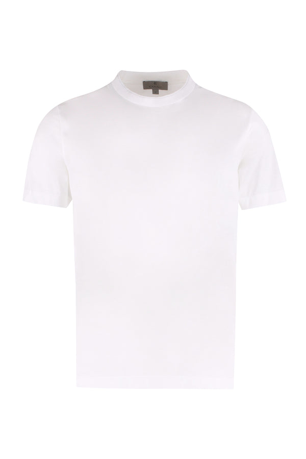 Cotton crew-neck T-shirt-0