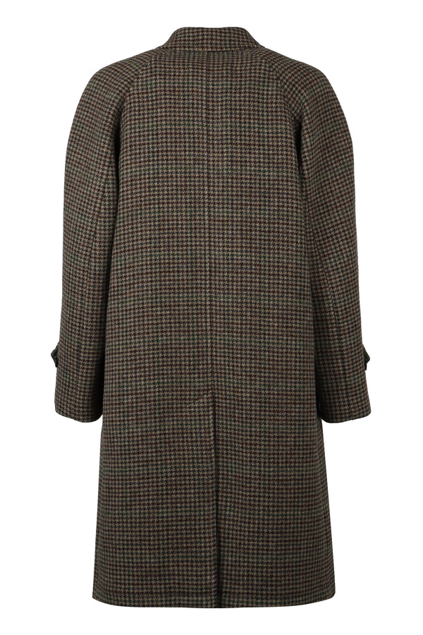 Houndstooth wool peacoat-1