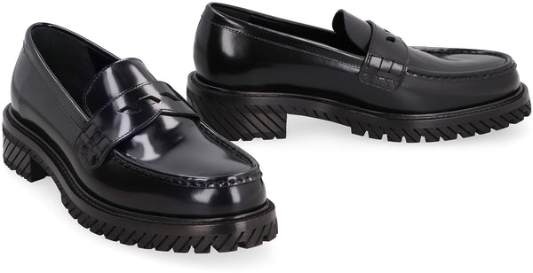 Combat leather loafers-2