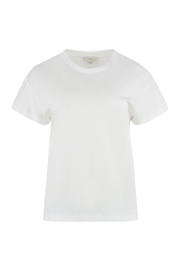 Cotton-linen blend T-shirt-0