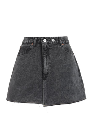 Cover denim mini skirt-0