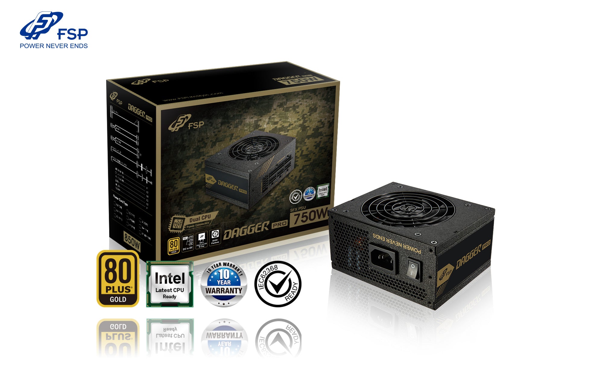 FSP Dagger Pro 850W 80Plus GOLD SFX ATX 3.0 