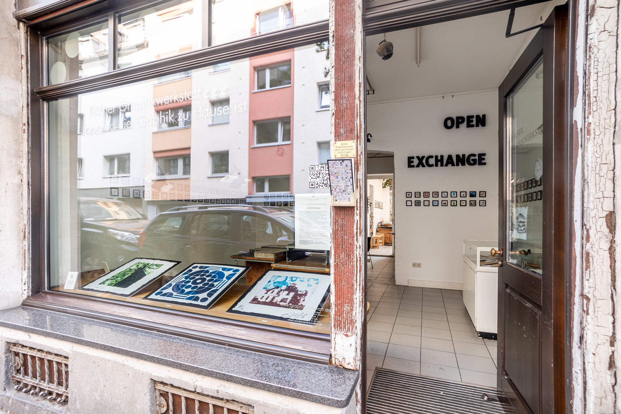 Open Print Exchange show at Koelner Graphikwerkstatt in Cologne, Germany