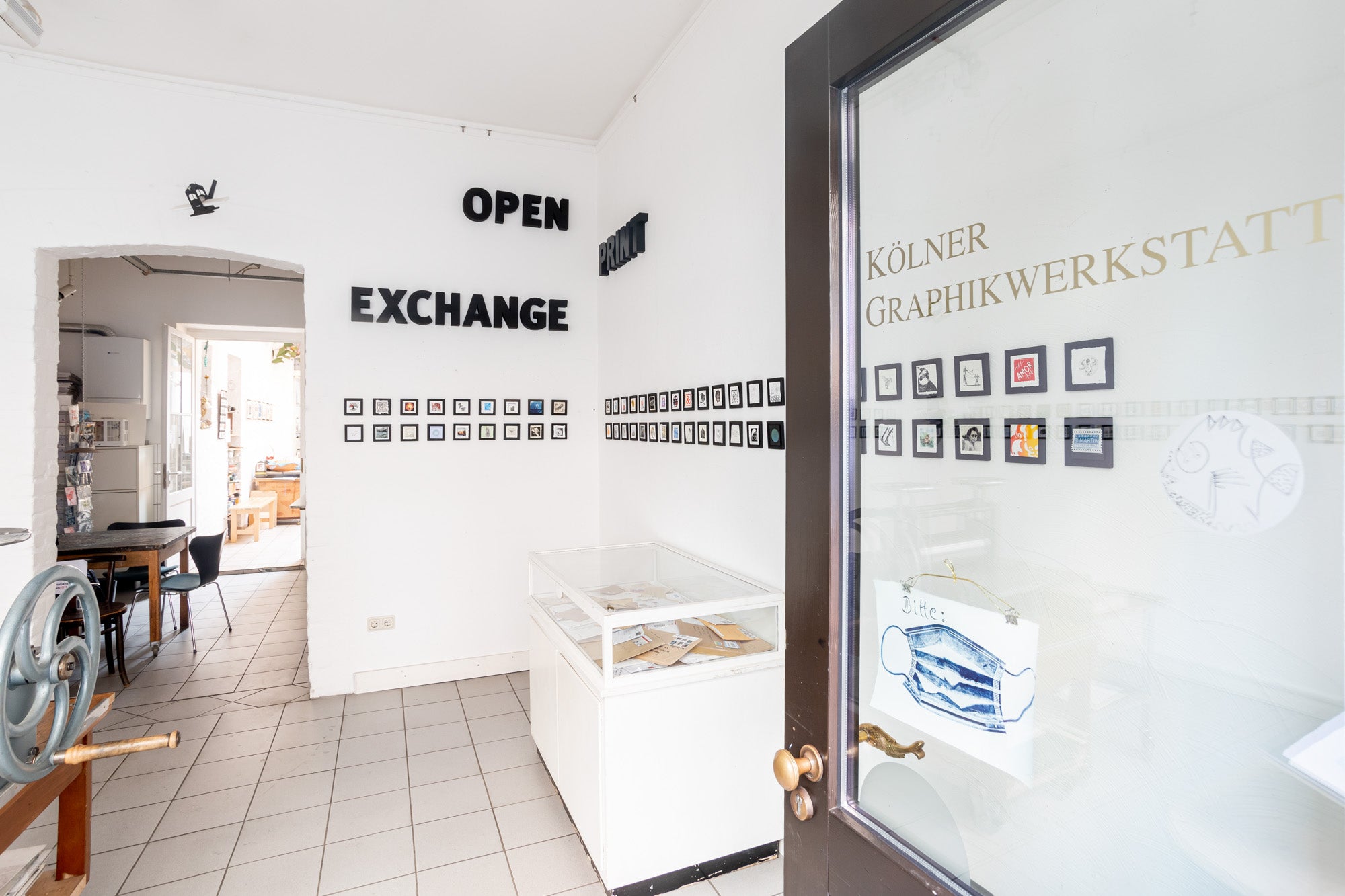 Open Print Exchange show at Koelner Graphikwerkstatt in Cologne, Germany