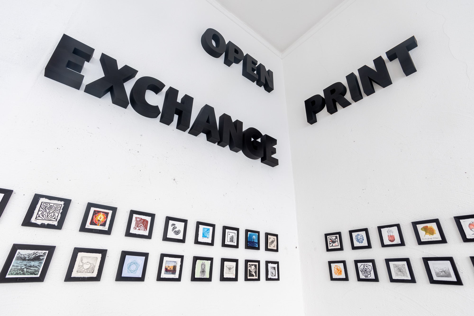 Open Print Exchange show at Koelner Graphikwerkstatt in Cologne, Germany