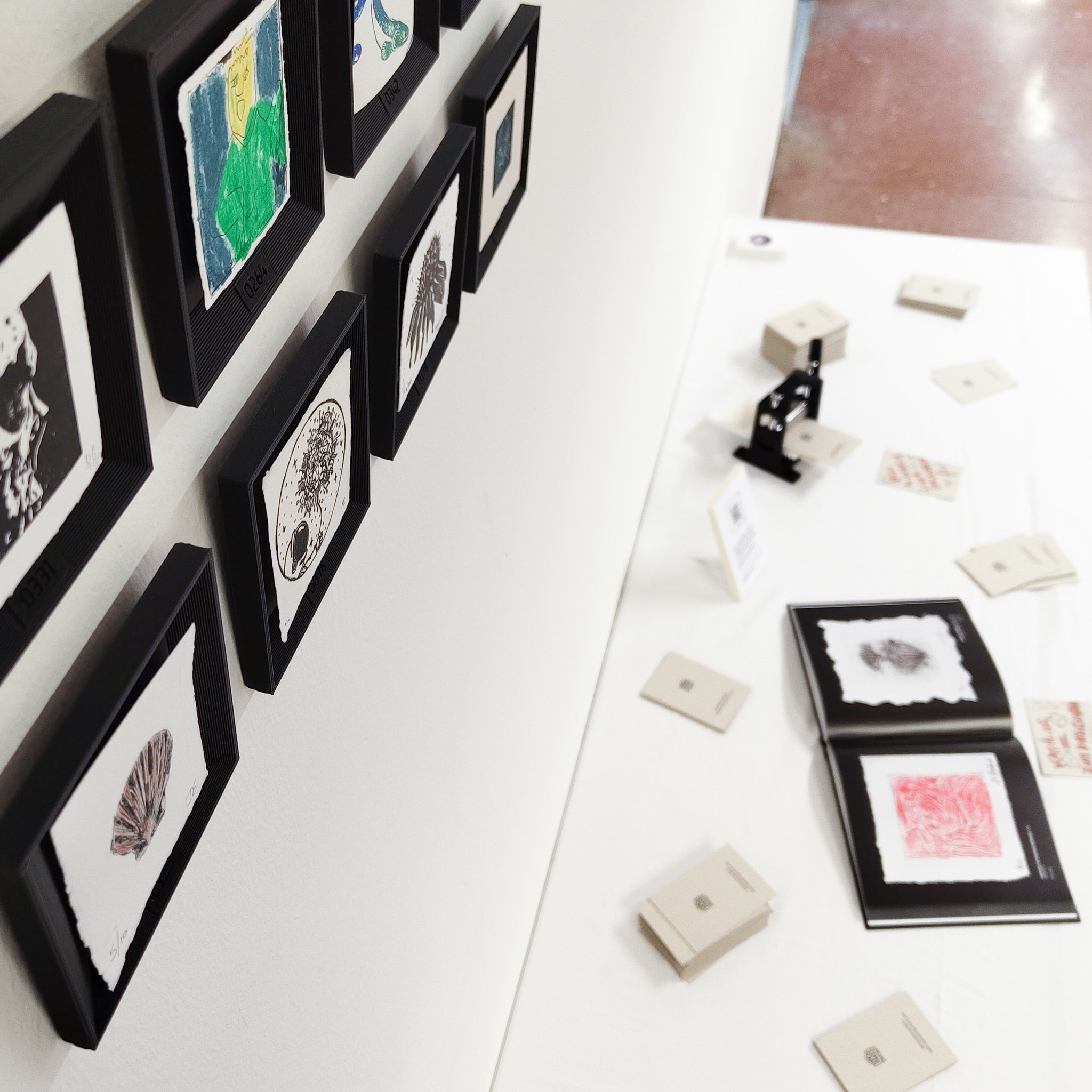 Open Print Exchange exhibition at Die Graphische in Vienna, Austria.