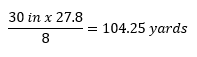 Distance formula with mil radian data filled