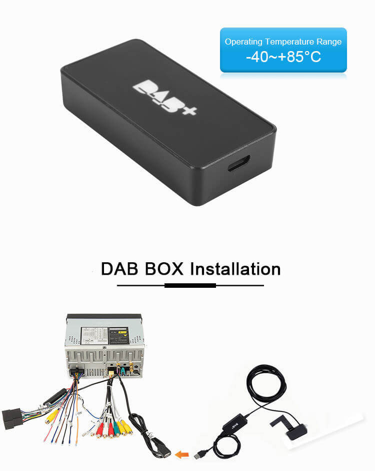 ✓ DAB+ DACHANTENNE DAB ANTENNE MCX DAB+ Adapter DAB BOX für ERSIN XTRONS  ESSGOO