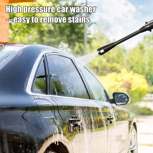 High pressure car washer for easy stain removal