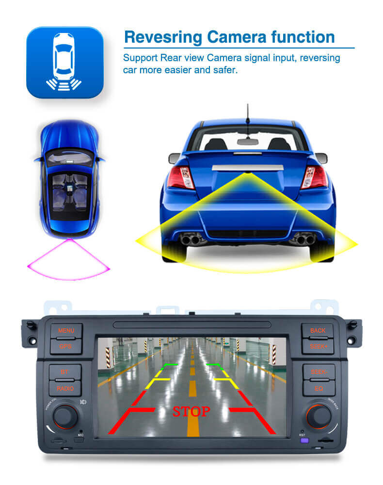 Best Car Radio for BMW 3 Series E46 M3 1998 - 2005 With GPS Touchscreen  Android – ESSGOO