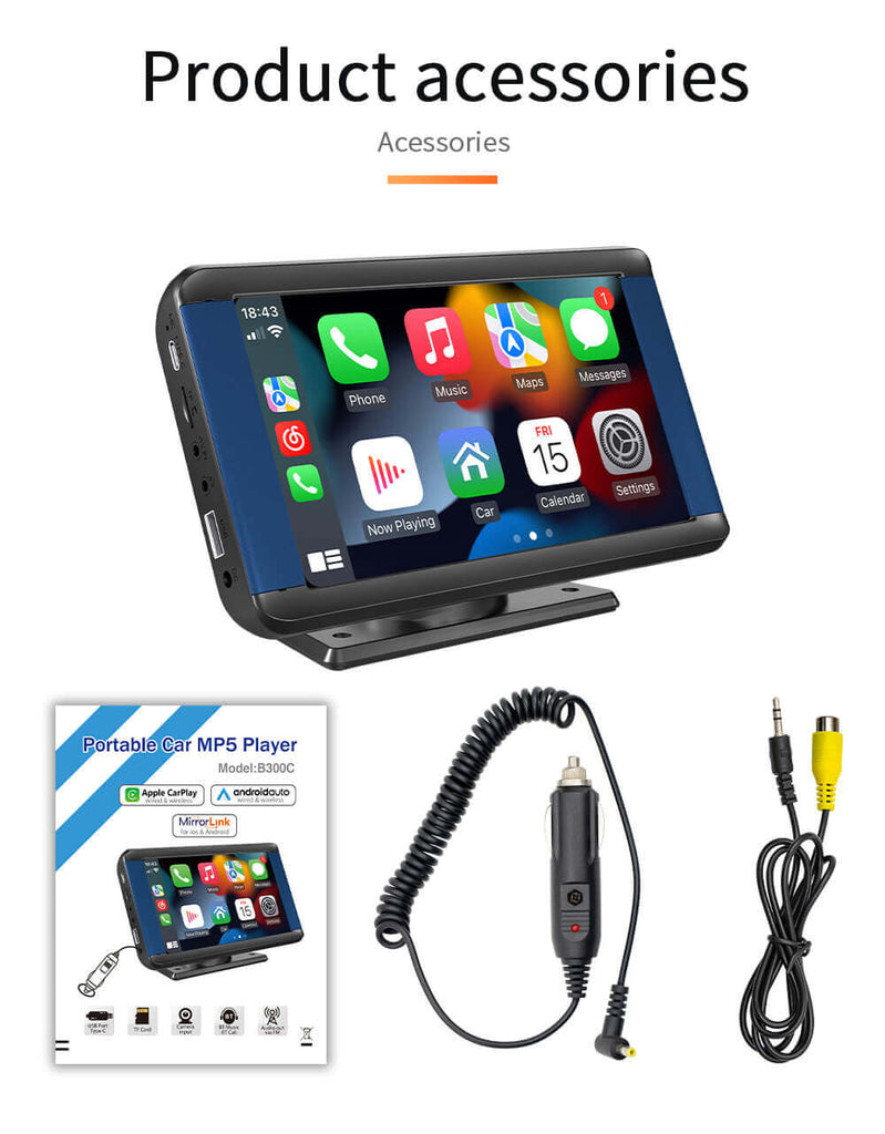 Portable Car Radio with Apple Carplay and Android Auto, Wireless Car S –  AutoMaximizer