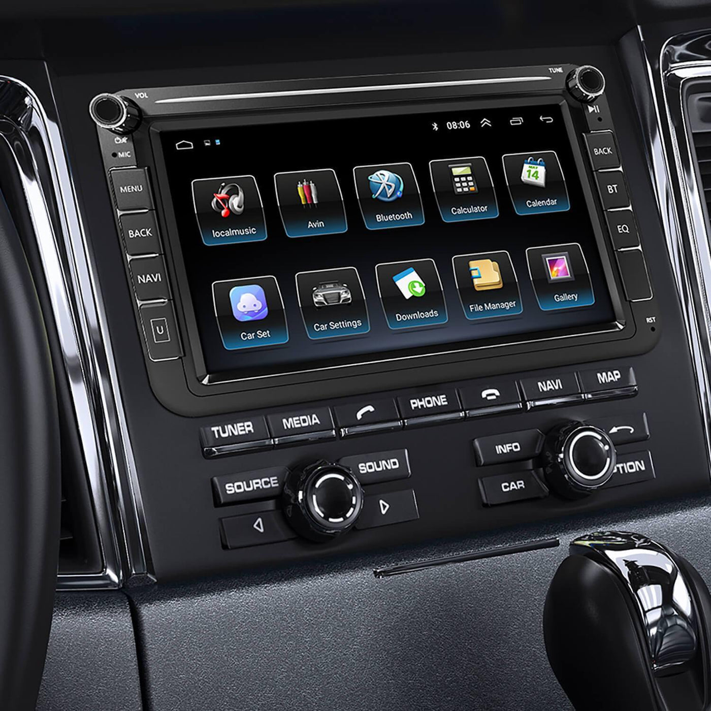 Het formulier racket nauwkeurig ESSGOO AR8002 | Volkswagen Android Auto Radio Stereo 8-inch Multimedia Car  Player Hight Sat Nav