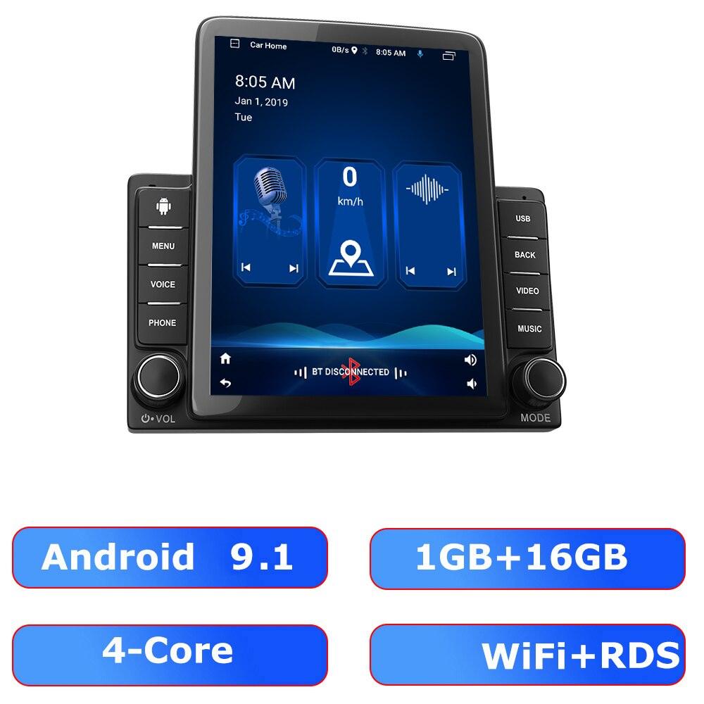 ESSGOO 9.5 2din Android 9.1 Radio Car Stereo RDS Universal For Toyota Nissan Autoradio GPS Bluetooth Multimedia MP5