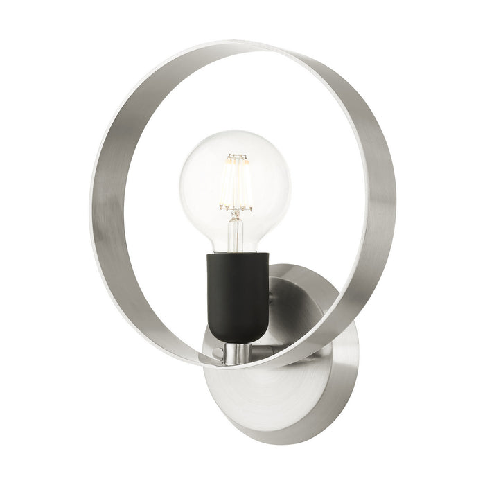 Livex Lighting - 46421-91 - One Light Wall Sconce - Modesto - Brushed Nickel