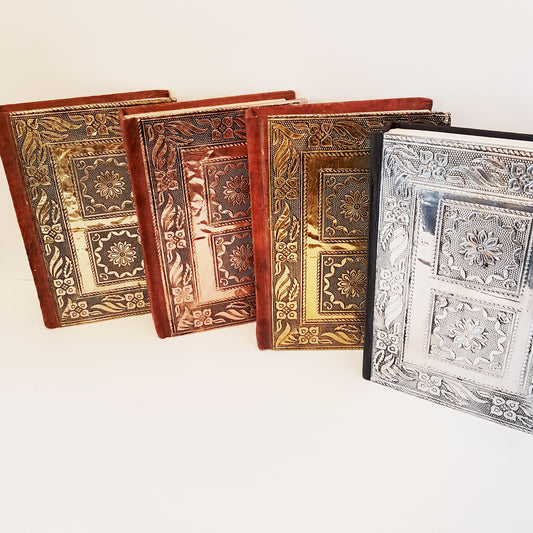 Medieval metallic gold sketchbook journal 5x7 inch. Antique embossed h –  Vintage India Ca