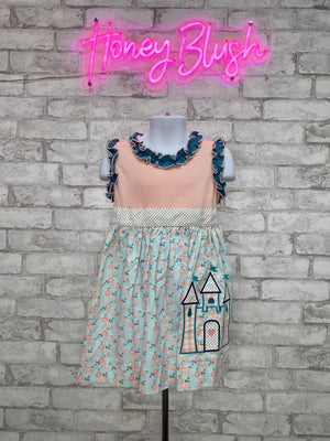 Castle Appliqué Dress - Honey Blush Fashion 