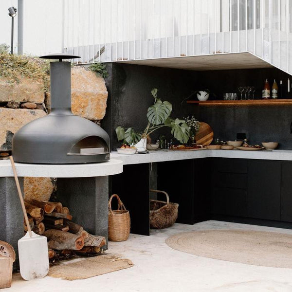 polito giotto pizza oven no stand option in a beautiful ourdoor setting